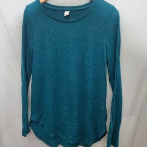 Thick blue long sleeve shirt